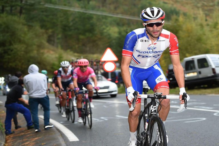 Julien Pinot, l'entraineur de Thibaut, coureur de la FJ.