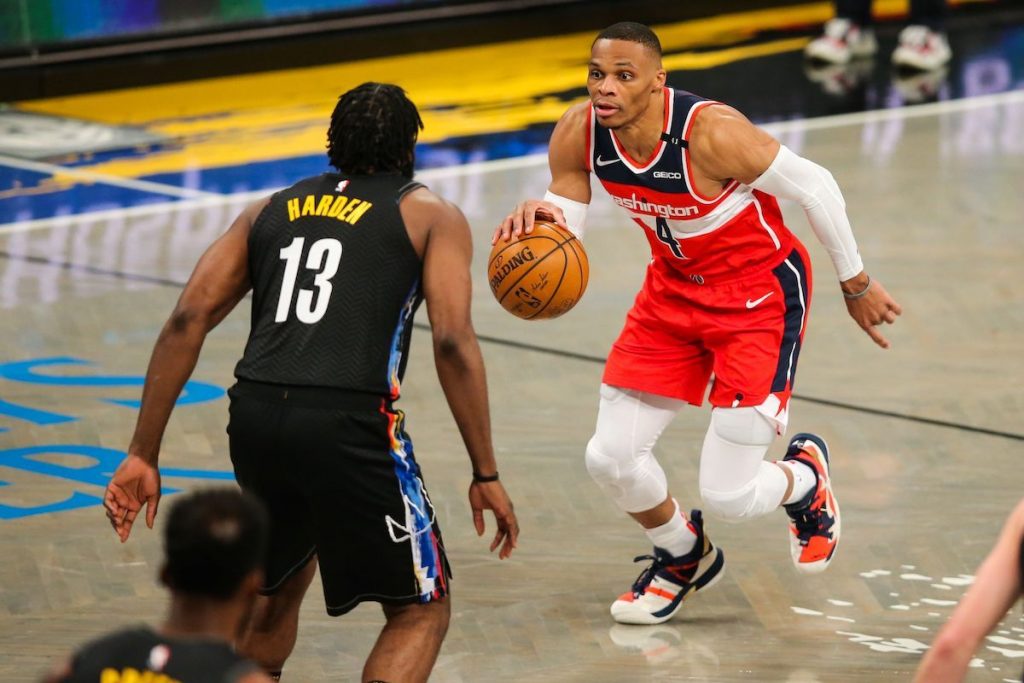 Westbrook avec le maillot du stade Montois.
