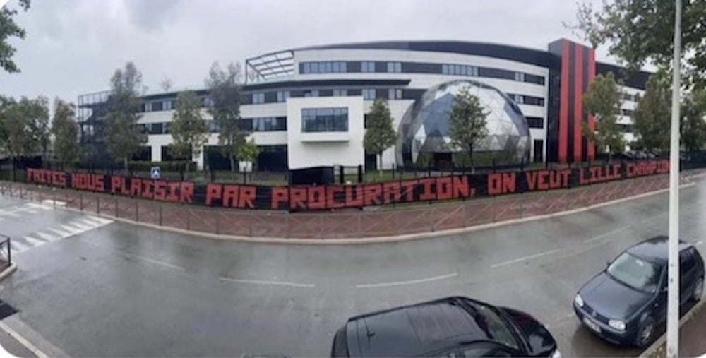 Lille – Nice : la banderole de la honte