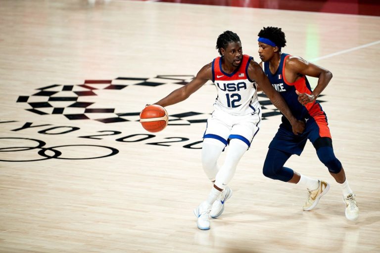 Andrew Albicy a porté les chaussures conçus par Quentin Delaunay.