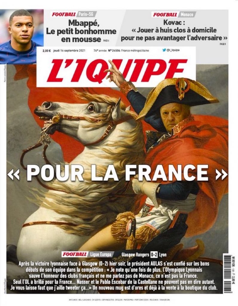 L’IQUIPE revient sur les performances des clubs français en Europe…