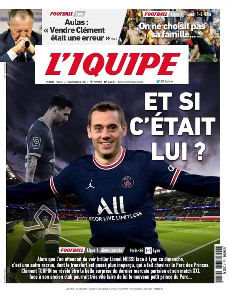 La Une tant attendue de l’IQUIPE ne déçoit pas