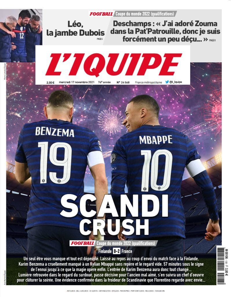 L’IQUIPE, témoin de mariage