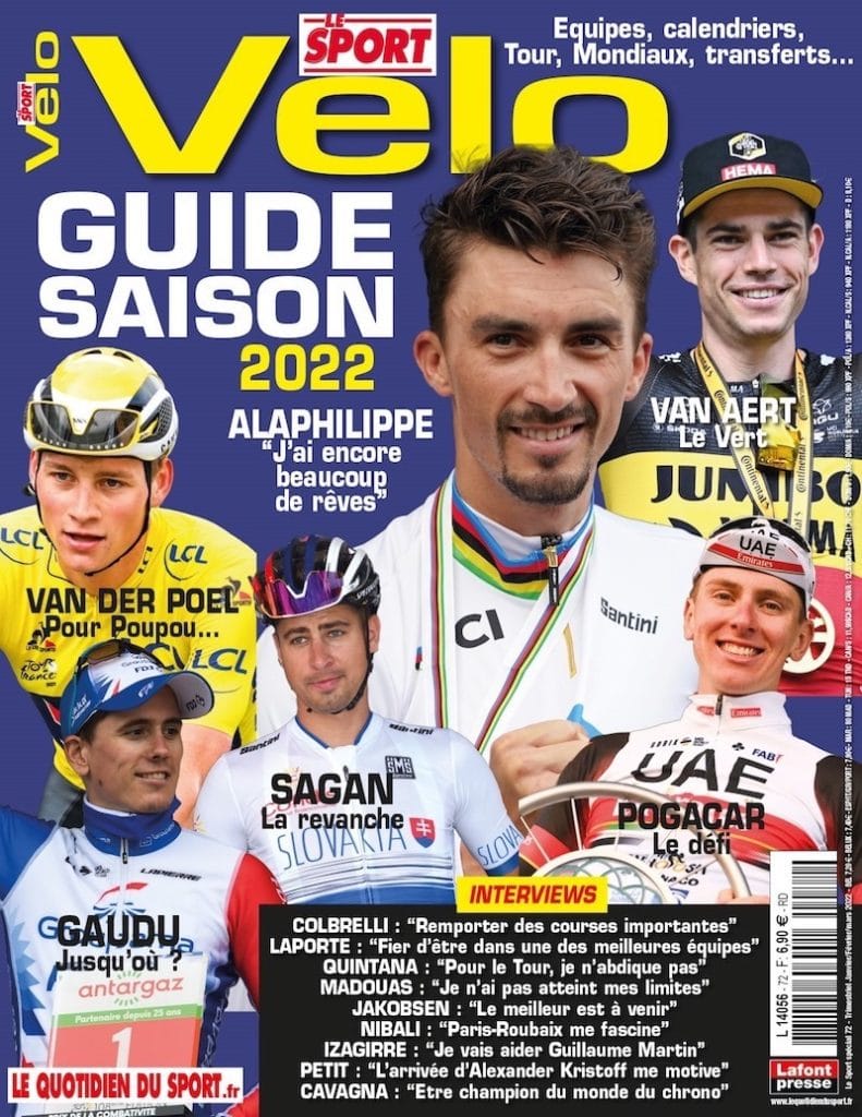 Partez avec Julian Alaphilippe pour une saison 2022 exceptionnelle, grâce au GUIDE Vélo du Sport