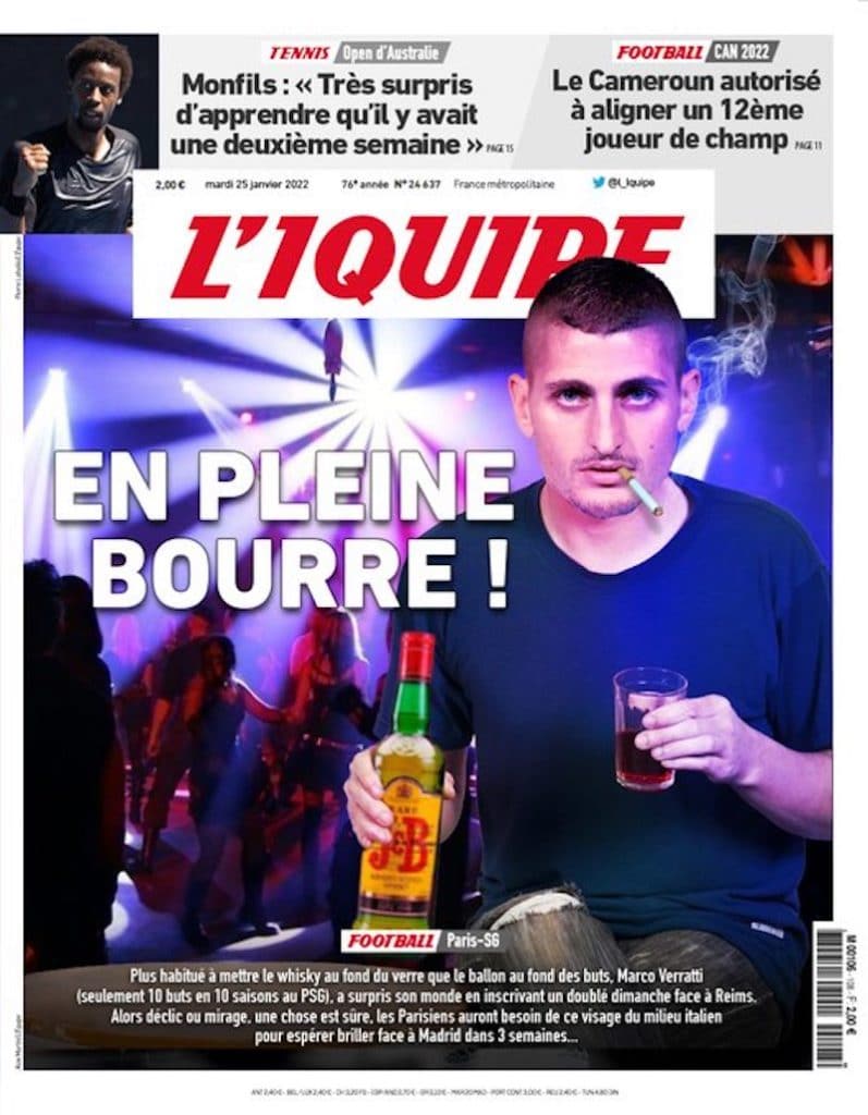 Ligue 1 : L’IQUIPE salue la grande forme de Marco Verratti