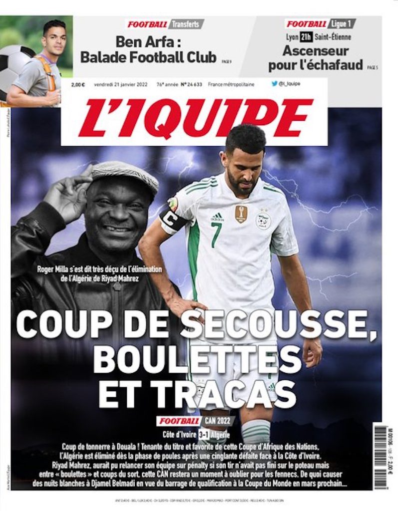 La CAN de l’Algérie et le derby vus par L’IQUIPE