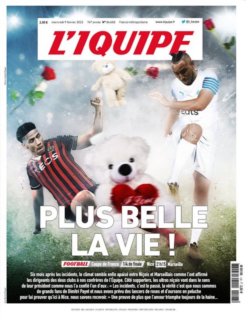 Coupe de France : L’IQUIPE et le monde des bisounours avant Nice – OM