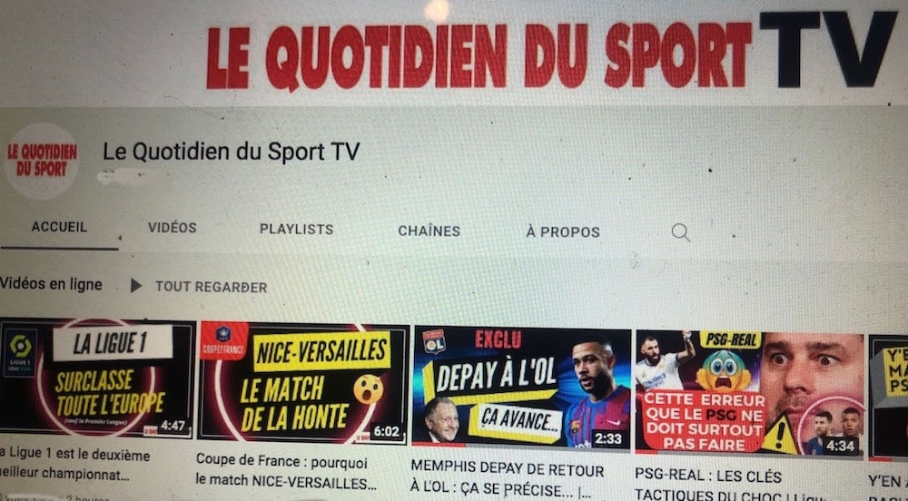 NOUVEAU : rejoignez-nous sur LE QUOTIDIEN DU SPORT TV