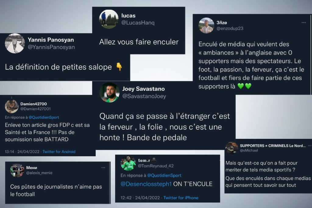 Insultes, homophobie, haine des journalistes : quand les supporters de foot se transforment en ayatollahs