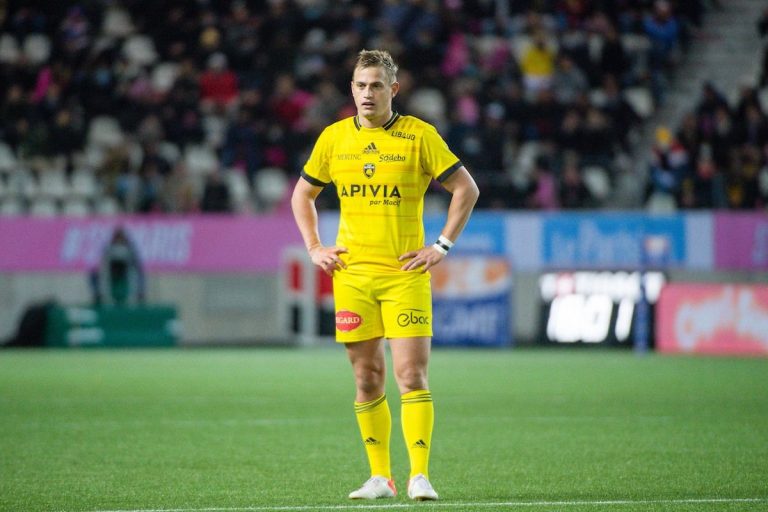 Plisson à Clermont avec son entraineur Gibbes.