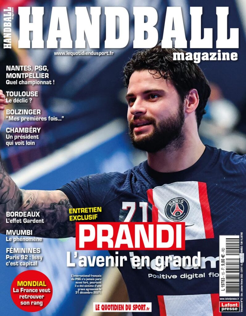 Ne manquez pas le dernier Handball magazine, avec les interviews de Prandi, Bolzinger et Karabatic (entre autres)