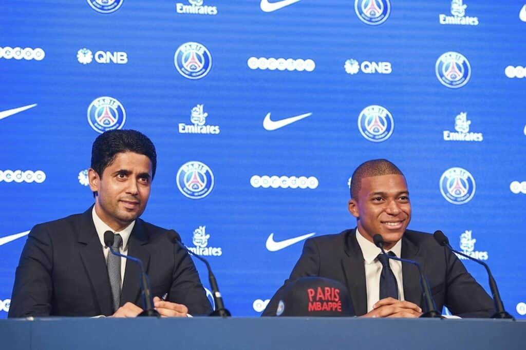 Nasser Al-Khelaïfi (sur Kylian Mbappé) : “Nous sommes heureux de l’avoir, et nous l’aurons (l’année prochaine)”