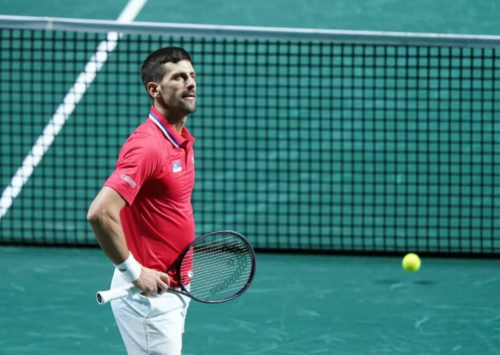Djokovic a vécu une rencontre de Coupe Davis loin de ses standing.