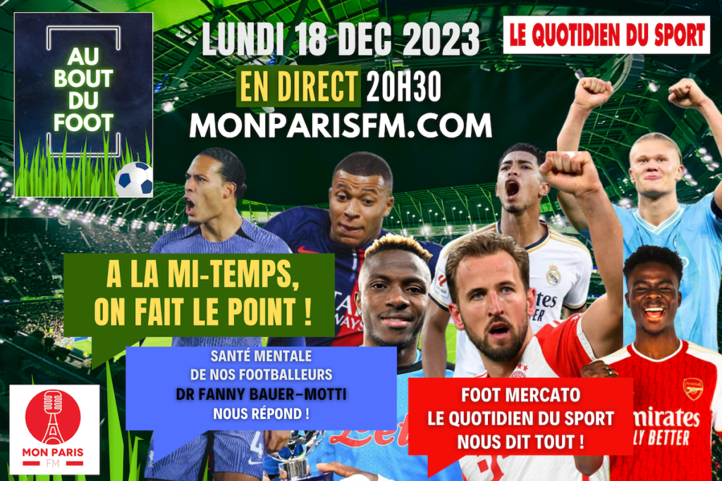 Quel mercato pour la Ligue 1, les tirages européens décryptés… Ne manquez-pas AU BOUT DU FOOT, à 20h30 sur Mon Paris FM
