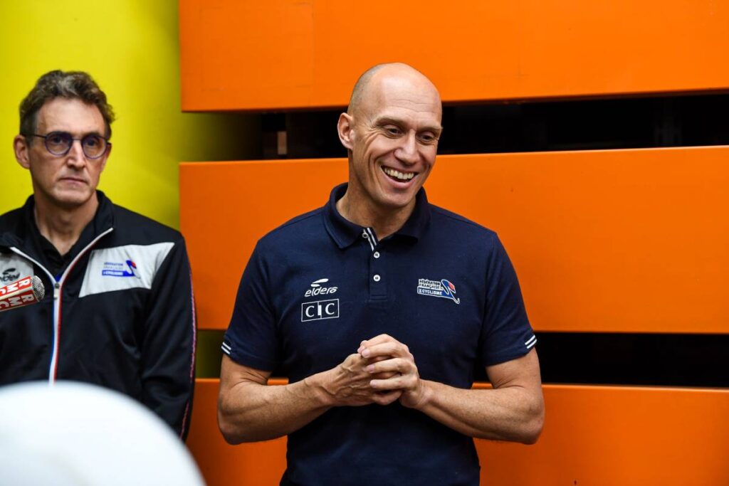 Florian Rousseau l'homme à toute vitesse du cyclisme sur piste français.