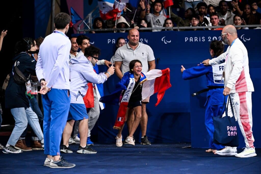 Paris 2024 / Judo (-48 kg) – Sandrine Martinet : « Cette médaille, c’est une récompense pour mes enfants »