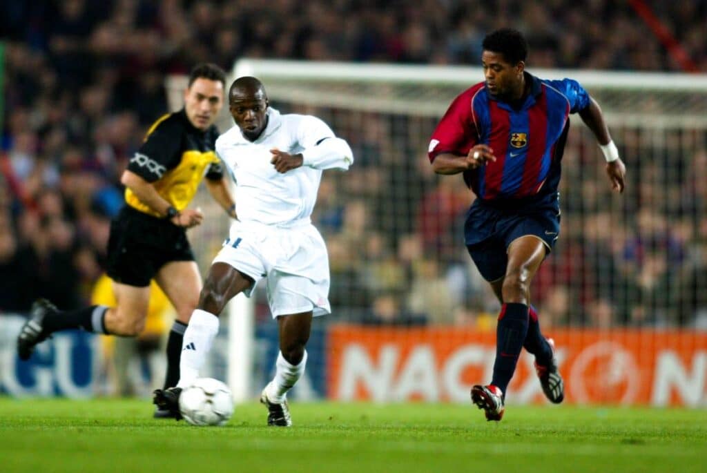 Claude Makélé avec le Real Madrid au début des années 2000.