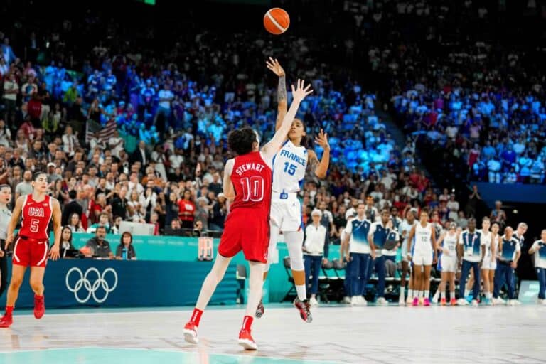 Gabby Williams en équipe de France n'a pas peur d'enchaîner les matchs.