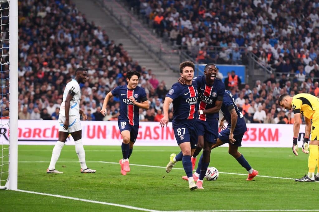 Les notes d’OM – PSG (0-3) : Dembélé et Neves au top, Wahi et Rabiot se ratent