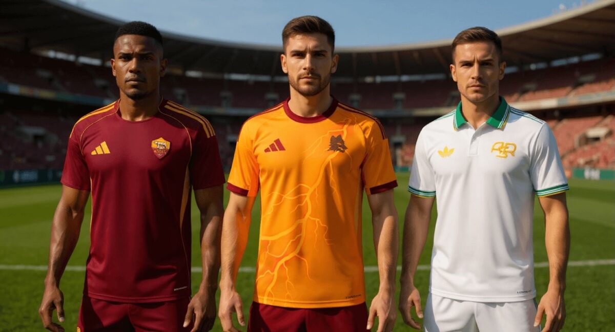 AS Roma : les nouveaux maillots 2025-2026 font vibrer les supporters