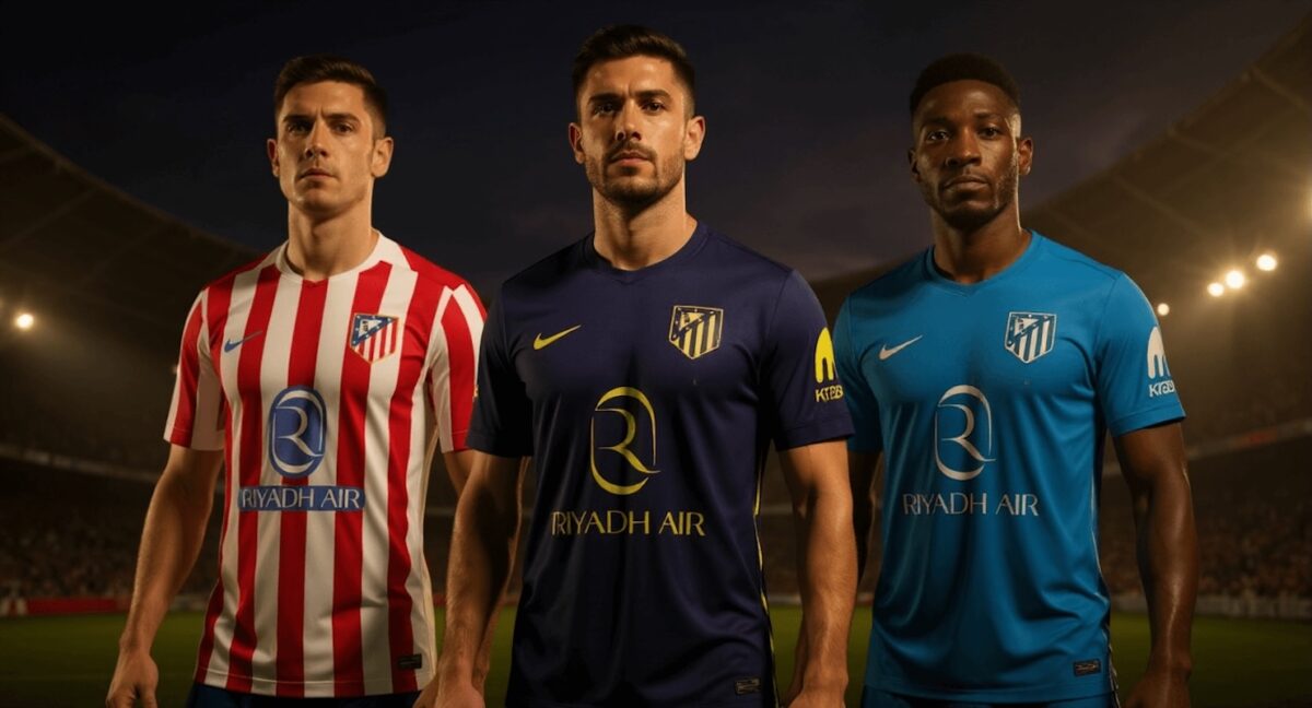 Les nouveaux maillots de foot de l’Atletico Madrid 2025-2026